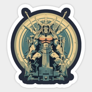 God Of Fire And Weapons Sticker